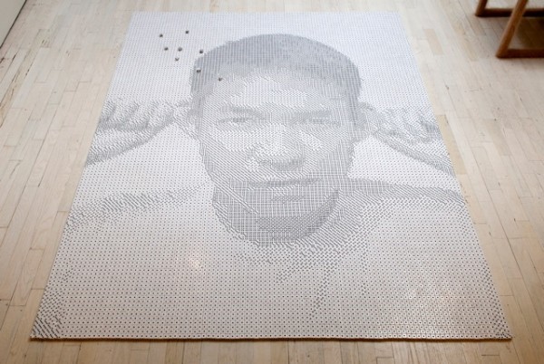 #NAME Whoa! 13,138 Dices Arranged To Make Tobias Wongs Portrait. Truly fantastic!