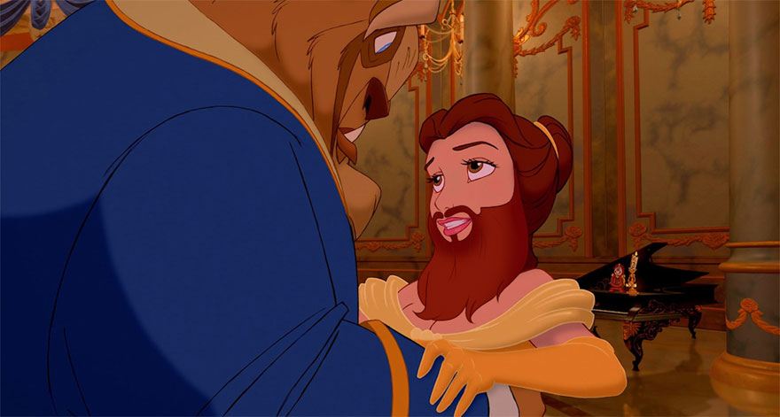 #NAME Check Out These Disney Princesses with a Twist...or Well a BEARD!!