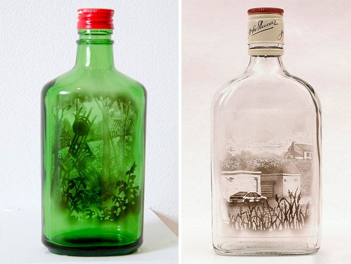 #NAME Creative ideas: Smoke used to create artwork on glasses! A Must see.