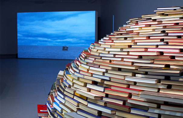 #NAME Avid Book lovers will be mesmerized by this! An Igloo made using Books! 